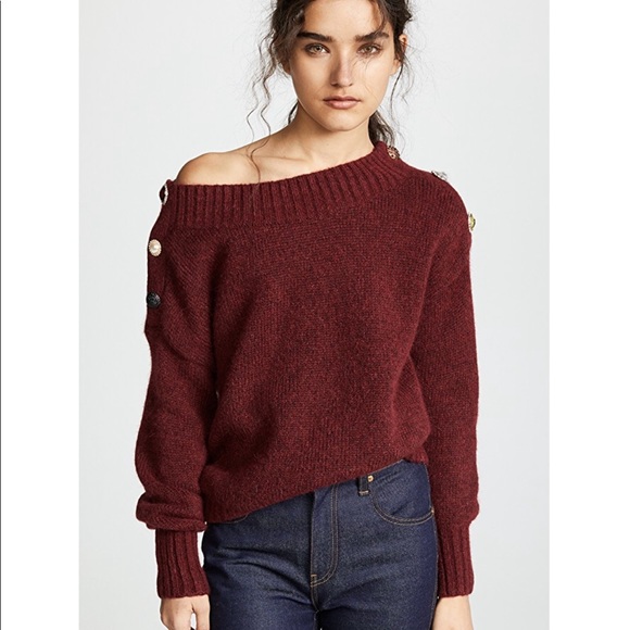 Veronica Beard Sweaters - NEW • Veronica Beard • Chase Burgundy Sweater